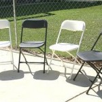 Chairs-Samsonite  Wedding White and Black