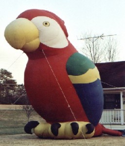 Advertising Balloon - Polly the Parrot - 25' Cold Air