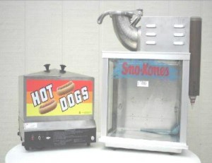 Hot Dog Steamer & Sno-Cone Machine